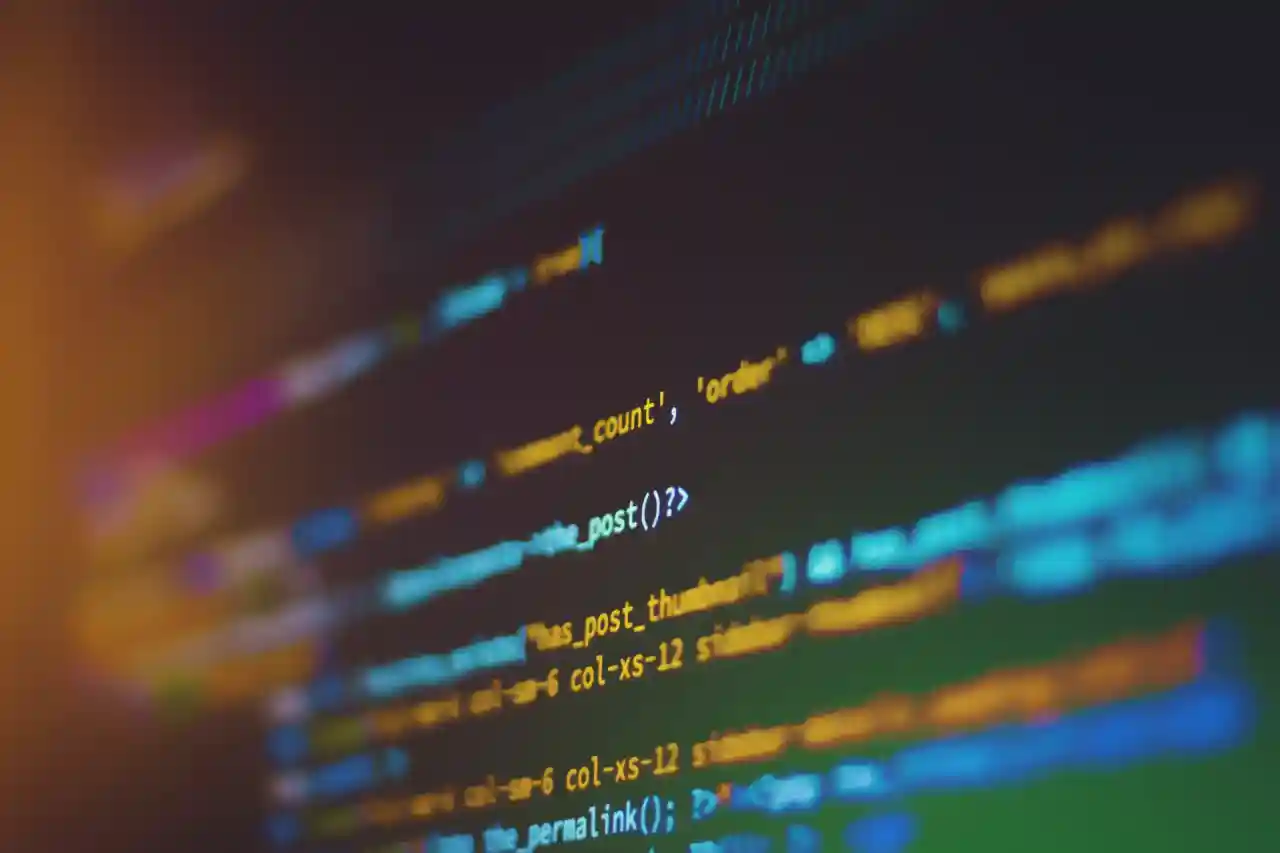 Screen with code